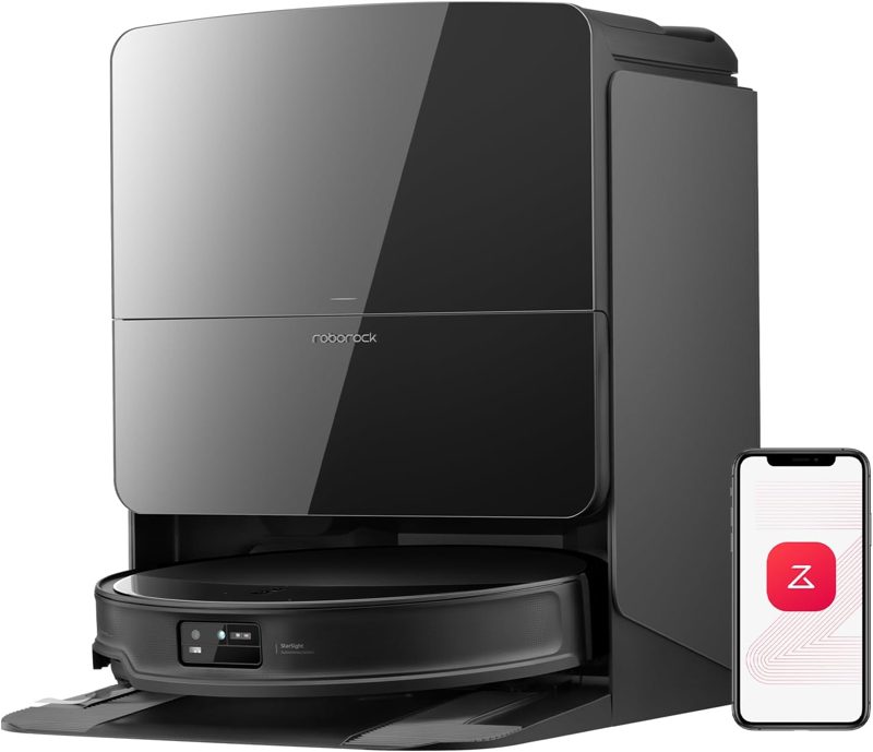 Roborock Saros 10R robot vacuum with dock